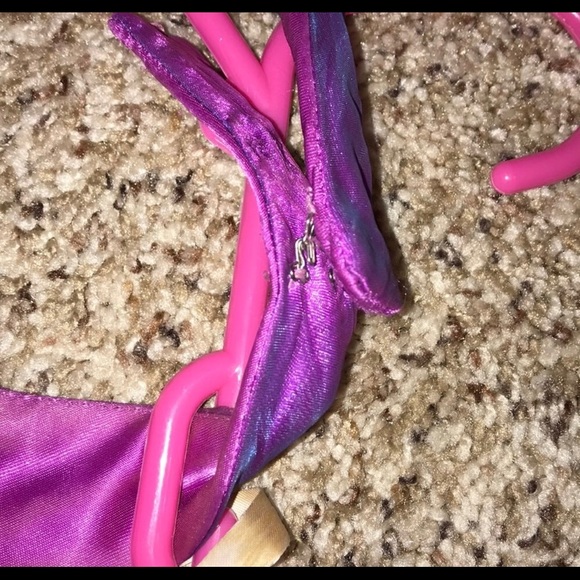 Purple Halter Neck Prom Dress - Picture 5 of 5